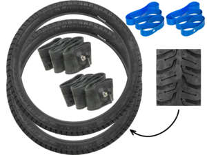 Kit de pneus Michelin 2.25 x 17 Kit de pneus Michelin 2.25 x 17