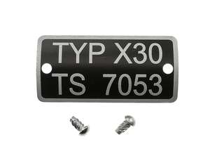 swiing® revival Plaque signalétique TYP X30 TS 7053 | Puch Velux swiing® revival Plaque signalétique TYP X30 TS 7053 | Puch Velux