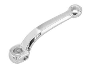 GPO Pédalier droit chromé 153 mm fortement coudé GPO Pédalier droit chromé 153 mm fortement coudé