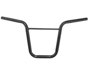 Guidon plaque de fourche 30 cm courbé avec entretoise massif noir Guidon plaque de fourche 30 cm courbé avec entretoise massif noir