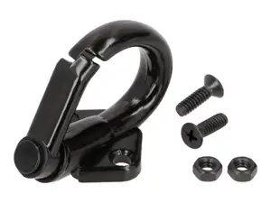 crochet à bagages / crochet pour casque en alu noir original | Piaggio Ciao C24, SI, Bravo crochet à bagages / crochet pour casque en alu noir original | Piaggio Ciao C24, SI, Bravo