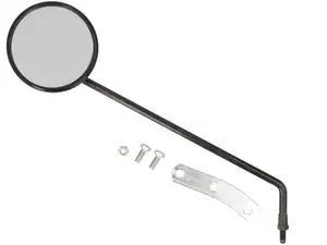 Cuppini rétroviseur rond Ø 100 mm gauche noir NOS | Vespa & Lambretta Cuppini rétroviseur rond Ø 100 mm gauche noir NOS | Vespa & Lambretta