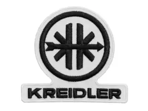 mk-Merch Aufnäher «Kreidler» 75 x 65 mm schwarz / weiss mk-Merch Aufnäher «Kreidler» 75 x 65 mm schwarz / weiss