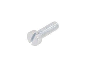 Vis M5x16 tête cylindrique fente zinguée Vis M5x16 tête cylindrique fente zinguée
