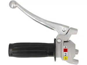 Poignée de commande 3 vitesses (réplique Magura) gris / noir Poignée de commande 3 vitesses (réplique Magura) gris / noir