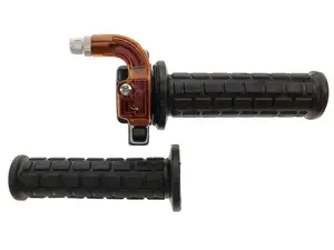 Poignée de gaz Lusito gaz court noir / orange Poignée de gaz Lusito gaz court noir / orange