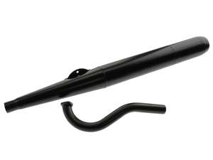 Echappement cigare 28 mm noir | Puch Maxi S, N / X30 NS, NL Echappement cigare 28 mm noir | Puch Maxi S, N / X30 NS, NL