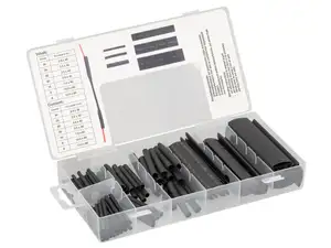 Boîte d'assortiment de gaines thermorétractables BGS 126 pcs. Boîte d'assortiment de gaines thermorétractables BGS 126 pcs.