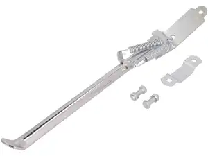 Béquille latérale droite fixation plate 34 cm chrome Béquille latérale droite fixation plate 34 cm chrome