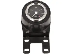 Speedometer with bracket Ø 60 black Speedometer with bracket Ø 60 black