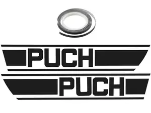 Klebersatz Tank schwarz Folienplot | Puch X30 Klebersatz Tank schwarz Folienplot | Puch X30