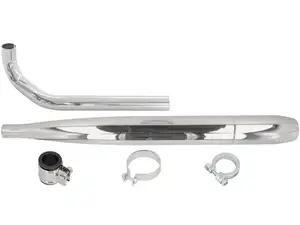 Auspuff-Set Zigarre Ø 28 / 65 mm Chrom | Hercules Prima, Optima Auspuff-Set Zigarre Ø 28 / 65 mm Chrom | Hercules Prima, Optima