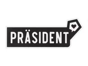 mk-Merch Autocollant "PRÉSIDENT" 25 x 100 mm mk-Merch Autocollant "PRÉSIDENT" 25 x 100 mm