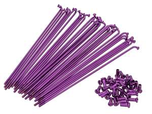 GPO 19" Speichen-Set inkl. Nippel (2.9 x 212 mm) violett GPO 19" Speichen-Set inkl. Nippel (2.9 x 212 mm) violett