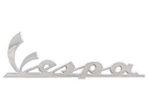 Emblème "Vespa" 150 x 50 mm Chrome Emblème "Vespa" 150 x 50 mm Chrome