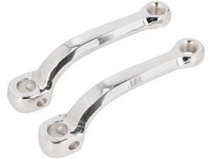 GPO Pédalier chromé 153 mm fortement coudé GPO Pédalier chromé 153 mm fortement coudé