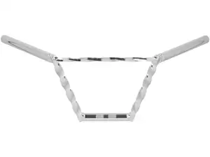 Lenker Gabelplatte 20 cm gedreht mit Strebe Chrom Lenker Gabelplatte 20 cm gedreht mit Strebe Chrom