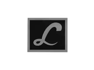 Sticker "L" 30 x 27 mm rear mudguard | Piaggio Ciao Lusso Sticker "L" 30 x 27 mm rear mudguard | Piaggio Ciao Lusso