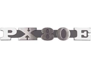 RMS emblem side cover left "PX 80 E" aluminum | Vespa PX80 RMS emblem side cover left "PX 80 E" aluminum | Vespa PX80