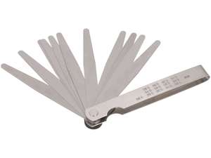 GPO Blattlehre-Set 0.05 - 1.00 mm 13-tlg. GPO Blattlehre-Set 0.05 - 1.00 mm 13-tlg.