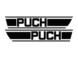 Kit d'autocollants pour réservoir noir | Puch X30 Kit d'autocollants pour réservoir noir | Puch X30