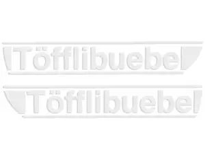 Autocollant de réservoir "Töfflibuebe" Puch X30 NS, NG Autocollant de réservoir "Töfflibuebe" Puch X30 NS, NG