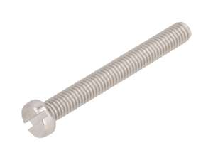 Vis M6x50 culasse fente inox Vis M6x50 culasse fente inox