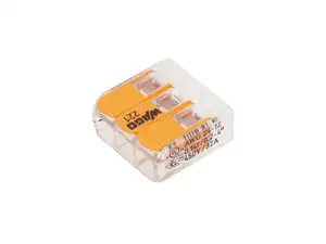 WAGO Connecteur parallèle 3 conducteurs 4 mm avec levier WAGO Connecteur parallèle 3 conducteurs 4 mm avec levier