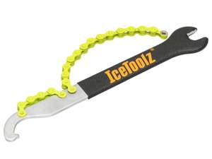 IceToolz Kombiwerkzeug «H410» 1/2"x1/8" Kettenpeitsche, Hakenschlüssel, Pedalschlüssel IceToolz Kombiwerkzeug «H410» 1/2"x1/8" Kettenpeitsche, Hakenschlüssel, Pedalschlüssel
