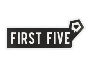 mk-Merch Autocollant "FIRST FIVE" 25 x 100 mm mk-Merch Autocollant "FIRST FIVE" 25 x 100 mm