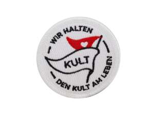 mk-Merch Aufnäher «Wir halten den Kult am Leben» Ø 60 mm mk-Merch Aufnäher «Wir halten den Kult am Leben» Ø 60 mm
