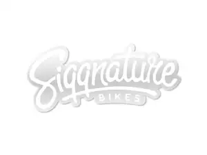Siggnature autocollant "Siggnature Bikes" 120 x 50 mm transparent blanc Siggnature autocollant "Siggnature Bikes" 120 x 50 mm transparent blanc