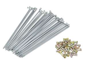 GPO 17" Speichen-Set inkl. Nippel (2.9 x 188 mm) Stahl verzinkt GPO 17" Speichen-Set inkl. Nippel (2.9 x 188 mm) Stahl verzinkt
