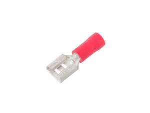Cosse plate isolée 6.3 mm (femme) Cosse plate isolée 6.3 mm (femme)