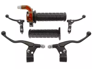 Set de poignée Lusito automatique en aluminium noir (gaz court) Set de poignée Lusito automatique en aluminium noir (gaz court)