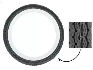 Pneu Fortune 2.75 x 17" F911 paroi blanche Pneu Fortune 2.75 x 17" F911 paroi blanche