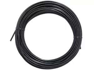 Gaine de câble Ø 5 mm noire (rouleau de 25 mètres) graissée au PTFE Gaine de câble Ø 5 mm noire (rouleau de 25 mètres) graissée au PTFE