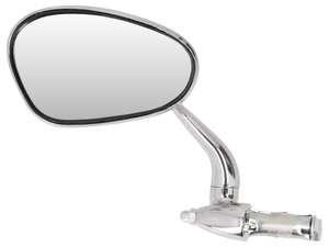 Rétroviseur Bumm ovale gauche court version enfichable chrome Rétroviseur Bumm ovale gauche court version enfichable chrome