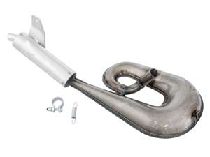 Tubulure d'échappement Simonini Ø 22 mm, finition brute | Piaggio Ciao Tubulure d'échappement Simonini Ø 22 mm, finition brute | Piaggio Ciao