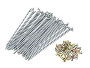 GPO Speichen-Set inkl. Nippel (2.9 x 157 mm) Hinterrad Stahl verzinkt | Piaggio Ciao, Bravo, Boxer GPO Speichen-Set inkl. Nippel (2.9 x 157 mm) Hinterrad Stahl verzinkt | Piaggio Ciao, Bravo, Boxer
