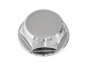 GPO Écrou de pivot de fourche M26x1 fermé Plaque de fourche Chrome GPO Écrou de pivot de fourche M26x1 fermé Plaque de fourche Chrome