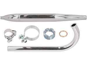 GPO Auspuff-Set Ø 28 / 55 mm Chrom | Sachs 50/2 GPO Auspuff-Set Ø 28 / 55 mm Chrom | Sachs 50/2