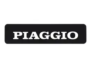 Tank sticker "PIAGGIO" 115 x 27 mm black/white | Piaggio Ciao, SI, Bravo, SUPERbravo Tank sticker "PIAGGIO" 115 x 27 mm black/white | Piaggio Ciao, SI, Bravo, SUPERbravo