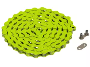 Chaîne de pédalier KMC verte Chaîne de pédalier KMC verte