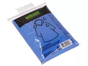 Housse de pluie avec capuche bleu transparent Housse de pluie avec capuche bleu transparent