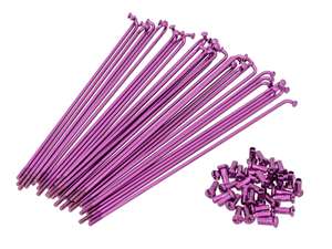 GPO 17" Speichen-Set inkl. Nippel (2.9 x 188 mm) pink GPO 17" Speichen-Set inkl. Nippel (2.9 x 188 mm) pink