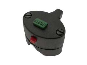 Lichtschalter mit Hupe / Abstellknopf Kunststoff massiv Lichtschalter mit Hupe / Abstellknopf Kunststoff massiv