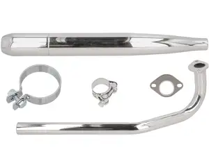 Kit d'échappement cigare Ø 28 / 60 mm chrome | Sachs 503 AB, AC Kit d'échappement cigare Ø 28 / 60 mm chrome | Sachs 503 AB, AC