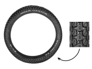 Road Master 2.25 x 16" (écriture blanche) Road Master 2.25 x 16" (écriture blanche)