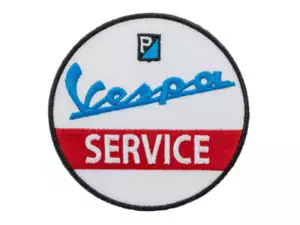 mk-Merch patch "Vespa Service" Ø 75 mm mk-Merch patch "Vespa Service" Ø 75 mm